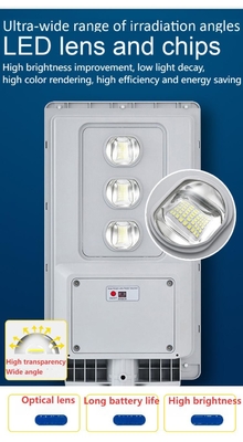 NOWA ABS 30W Polity silicone zintegrowany panel słoneczny LED światło uliczne wodoodporne IP65