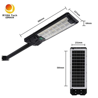 Radar Indukcja słoneczna LED Street Light 18W Remote Control Oświetlenie zewnętrzne dla drogi Podwórko chodnik