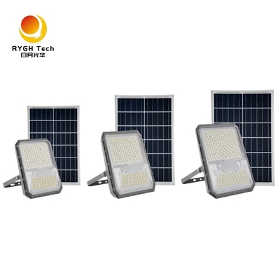 Inteligentne oświetlenie zewnętrzne z kontrolą światła, wysoka jasność, diody LED 5054, naświetlacz solarny LED 25W do ogrodu, drogi, chodnika, dziedzińca