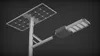 Oświetlenie publiczne zewnętrzne zintegrowane panel 50W LED Luminaria światło uliczne słoneczne
