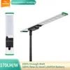 Publiczna droga Wysoka moc 120W 150W Aluminiowa Aio Zintegrowana LED Solarna lampa uliczna