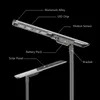 Zewnętrzna lampa solarna LED IP65 Bridgelux z wysokiej jakości Rygh-Fx-100W
