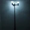 Krajobrazowa, publiczna lampa słupowa, zintegrowana z 15W solarną lampą LED do ogrodu