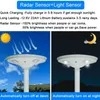 Zewnętrzna Wodoodporna Aluminiowa Biała 50 Watowa Solarna Lampa LED Ogrodowa