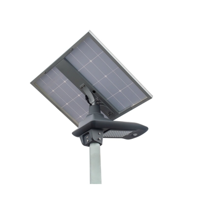 130-150 LM / W Wysoki prześwit 60 W DC 11,1 V Bateria Inteligentna, zasilana energią słoneczną lampa uliczna LED w kolorze szarym z 3-letnią gwarancją