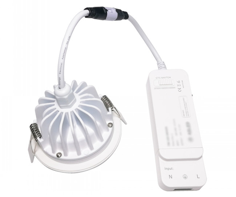 COB 9W Inteligentne ściemnialne oświetlenie sufitowe LED Bridgelux CSP Wodoodporny mieszany kolor