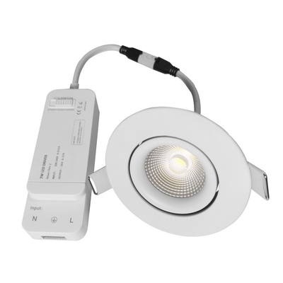 Kąt wiązki 38/60 ° Inteligentne oprawy LED LED 8W ściemnianie / Regulacja temperatury barwowej