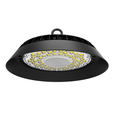 100Lm / w UFO LED High Bay Light Czarna obudowa w kolorze MEANWELL Sosen DOB Driver