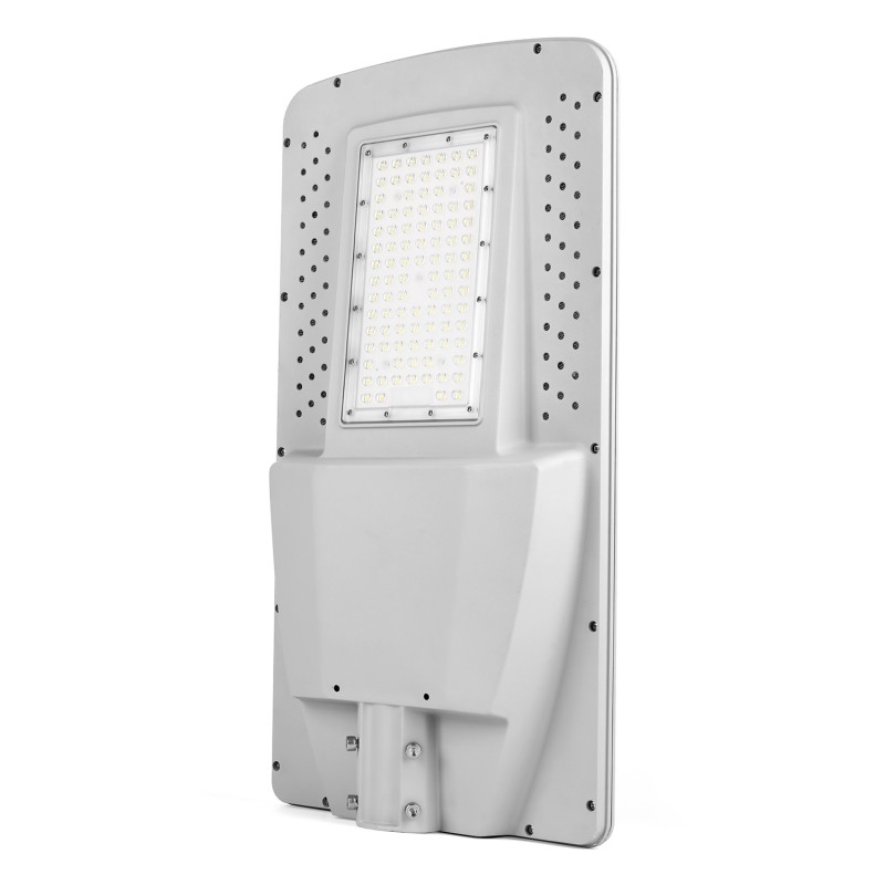 Zintegrowana zewnętrzna lampa uliczna z diodami LED o mocy 30 W i wysokości instalacji 8-10 M.