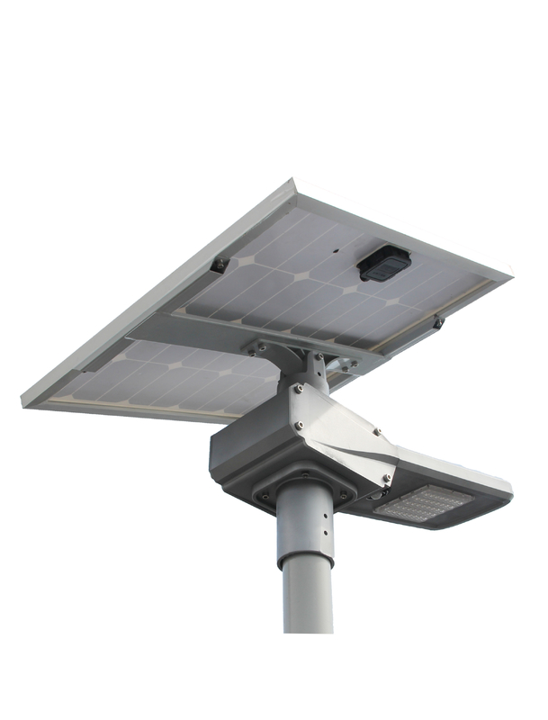 Oddzielna lampa uliczna LED zasilana energią słoneczną 140 LM / W Wodoodporna IP65 40 w 5 lat gwarancji