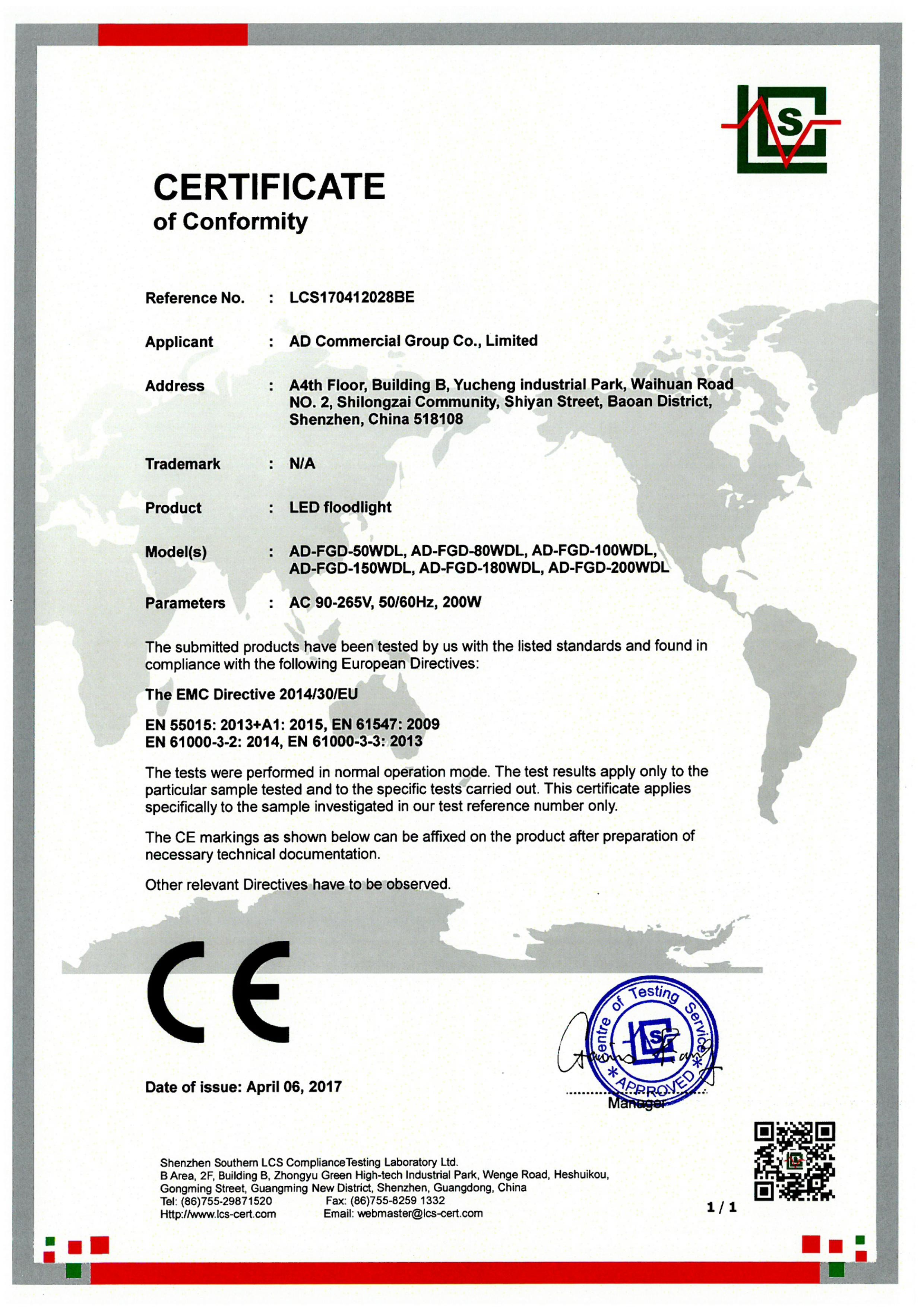 Chiny Shenzhen RIYUEGUANGHUA Technology Co., Limited Certyfikaty
